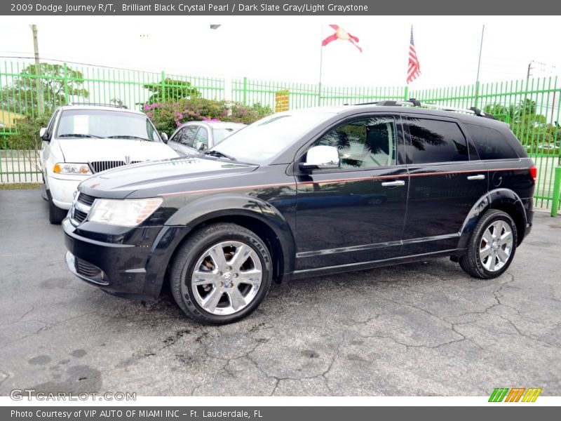 Brilliant Black Crystal Pearl / Dark Slate Gray/Light Graystone 2009 Dodge Journey R/T