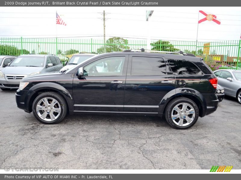 Brilliant Black Crystal Pearl / Dark Slate Gray/Light Graystone 2009 Dodge Journey R/T