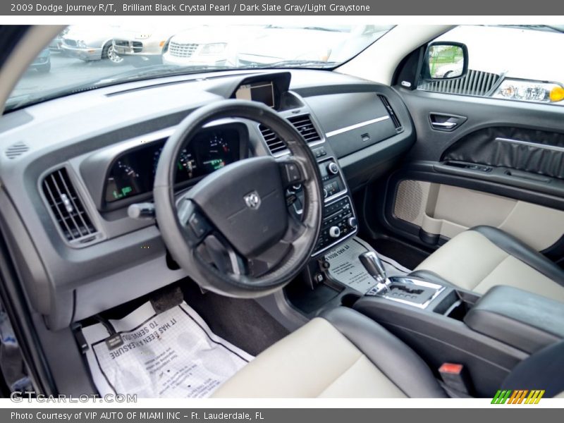 Brilliant Black Crystal Pearl / Dark Slate Gray/Light Graystone 2009 Dodge Journey R/T