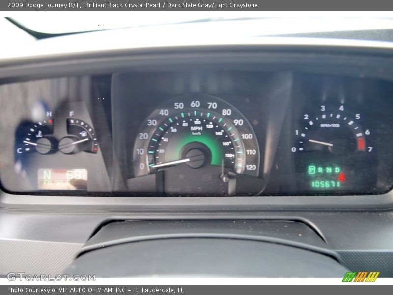 Brilliant Black Crystal Pearl / Dark Slate Gray/Light Graystone 2009 Dodge Journey R/T