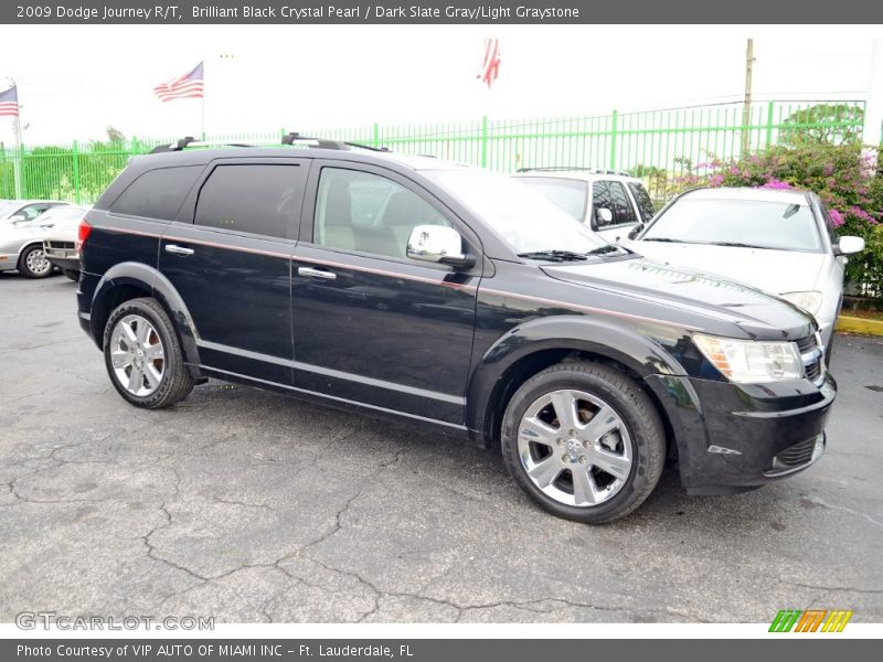 Brilliant Black Crystal Pearl / Dark Slate Gray/Light Graystone 2009 Dodge Journey R/T