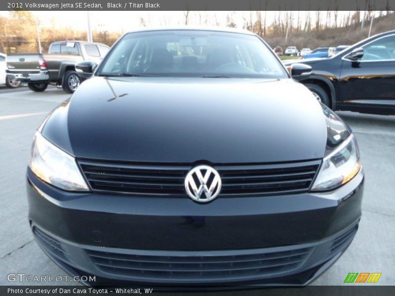 Black / Titan Black 2012 Volkswagen Jetta SE Sedan
