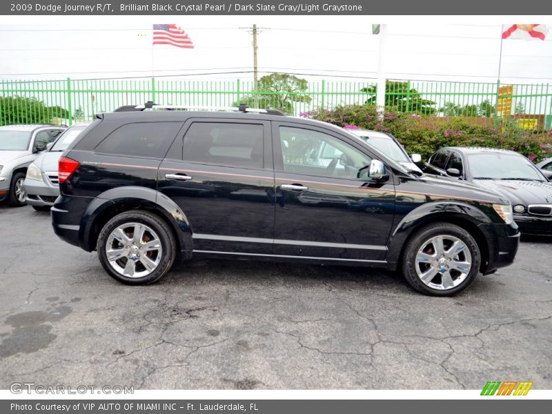 Brilliant Black Crystal Pearl / Dark Slate Gray/Light Graystone 2009 Dodge Journey R/T