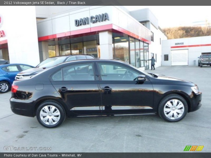 Black / Titan Black 2012 Volkswagen Jetta SE Sedan