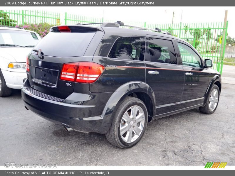 Brilliant Black Crystal Pearl / Dark Slate Gray/Light Graystone 2009 Dodge Journey R/T