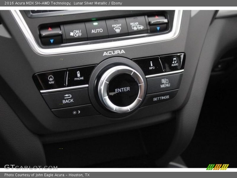 Lunar Silver Metallic / Ebony 2016 Acura MDX SH-AWD Technology