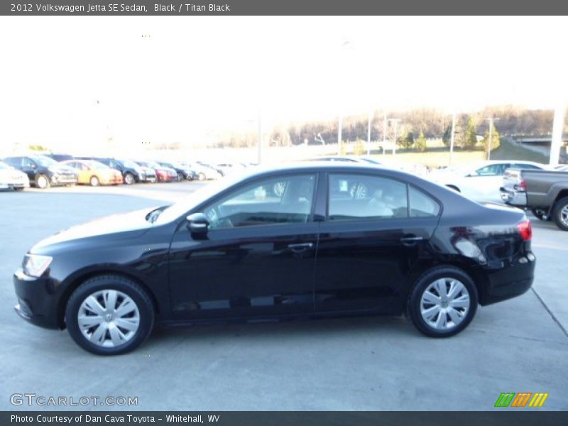 Black / Titan Black 2012 Volkswagen Jetta SE Sedan