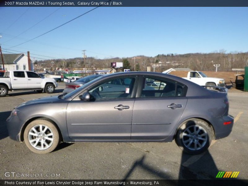 Galaxy Gray Mica / Black 2007 Mazda MAZDA3 i Touring Sedan