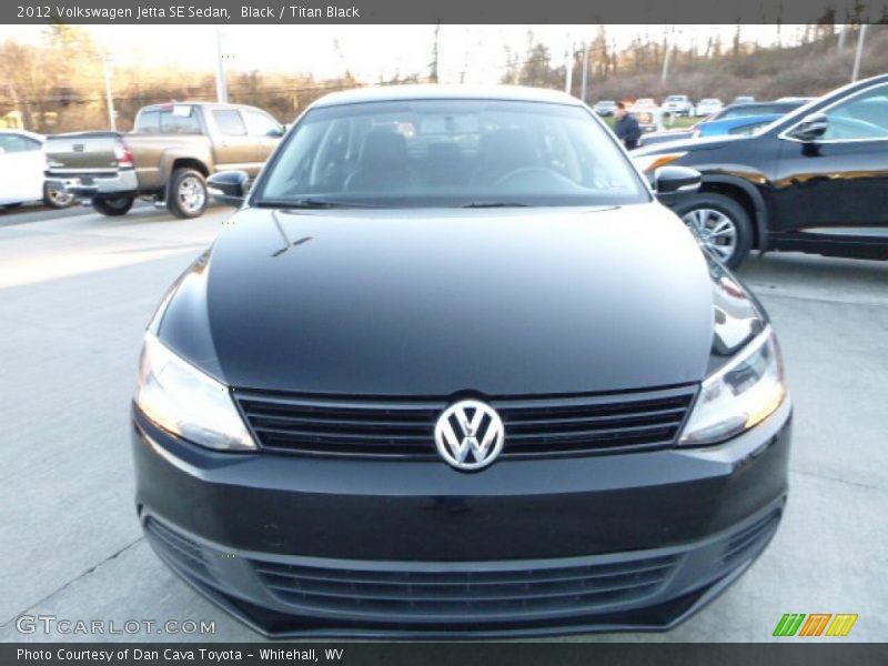 Black / Titan Black 2012 Volkswagen Jetta SE Sedan
