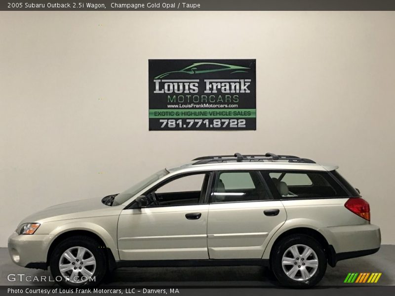 Champagne Gold Opal / Taupe 2005 Subaru Outback 2.5i Wagon