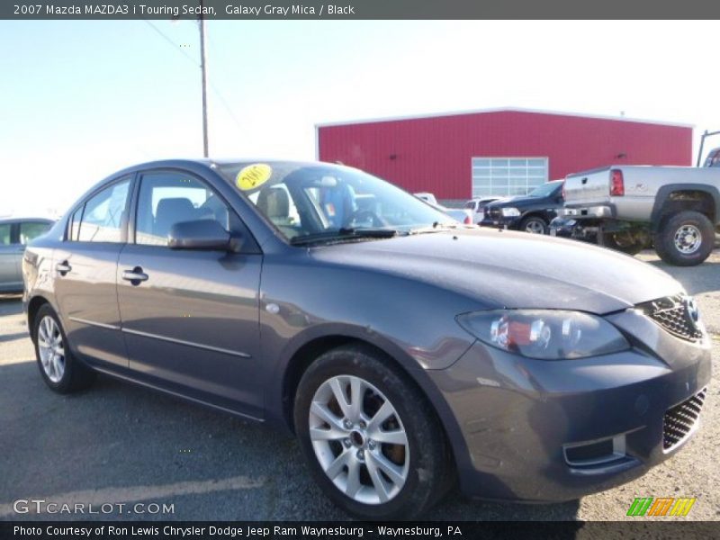 Galaxy Gray Mica / Black 2007 Mazda MAZDA3 i Touring Sedan