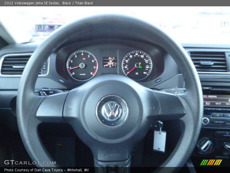 Black / Titan Black 2012 Volkswagen Jetta SE Sedan
