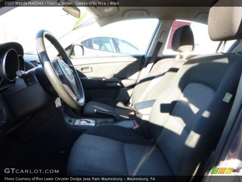 Galaxy Gray Mica / Black 2007 Mazda MAZDA3 i Touring Sedan