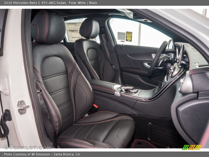 Polar White / Black 2016 Mercedes-Benz C 450 AMG Sedan