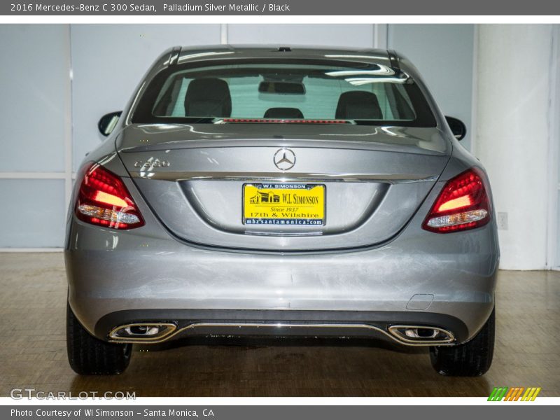 Palladium Silver Metallic / Black 2016 Mercedes-Benz C 300 Sedan