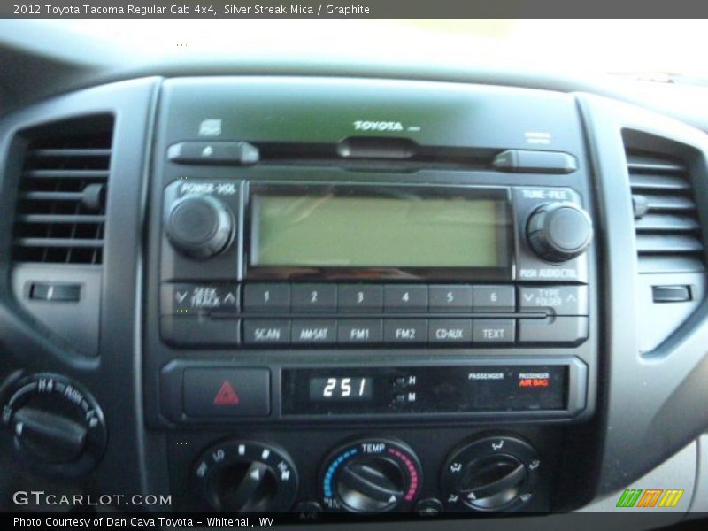 Silver Streak Mica / Graphite 2012 Toyota Tacoma Regular Cab 4x4