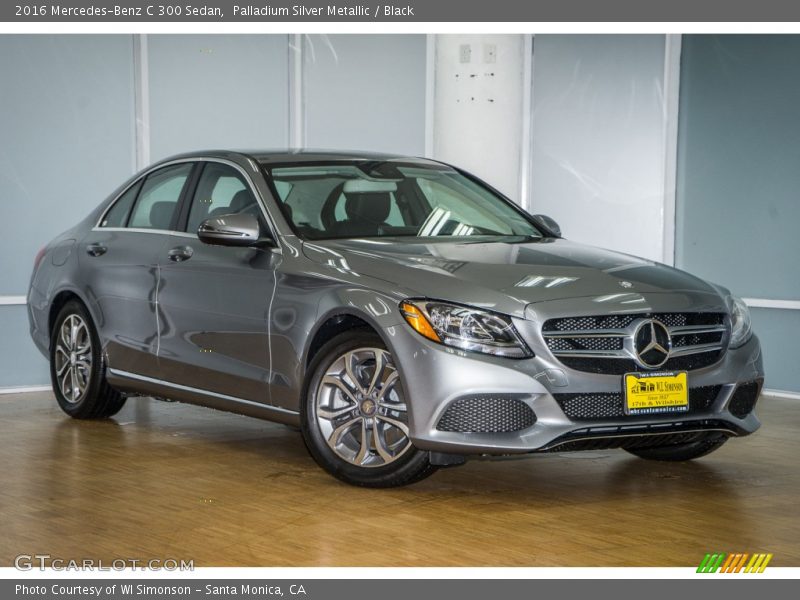 Palladium Silver Metallic / Black 2016 Mercedes-Benz C 300 Sedan