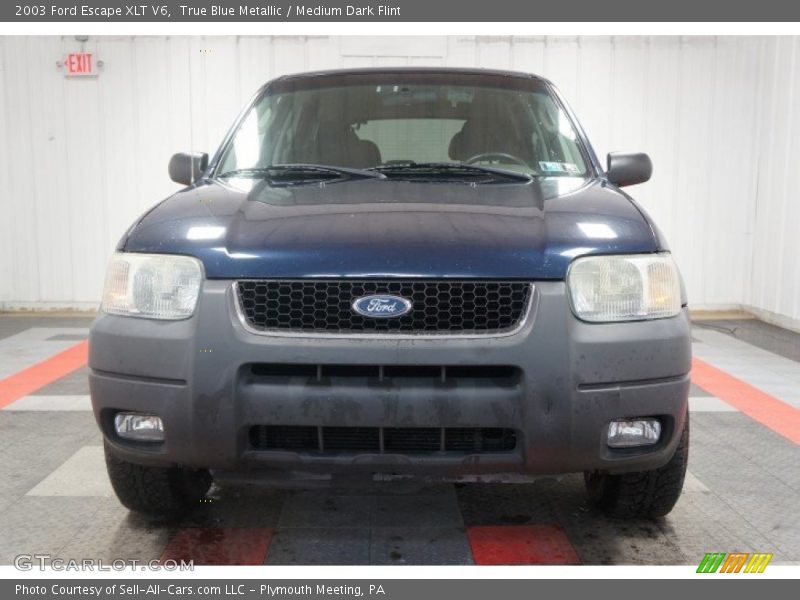 True Blue Metallic / Medium Dark Flint 2003 Ford Escape XLT V6