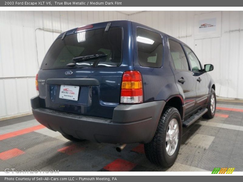 True Blue Metallic / Medium Dark Flint 2003 Ford Escape XLT V6