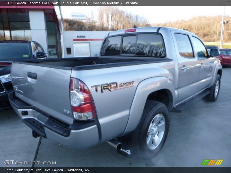 Silver Sky Metallic / Graphite 2015 Toyota Tacoma TRD Sport Double Cab 4x4