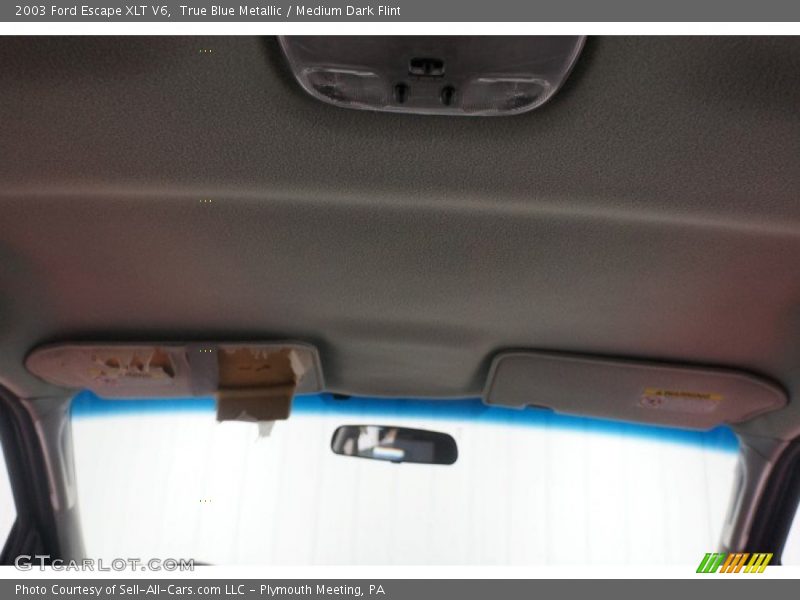 True Blue Metallic / Medium Dark Flint 2003 Ford Escape XLT V6