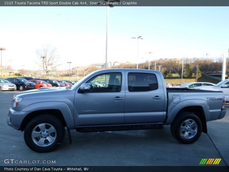 Silver Sky Metallic / Graphite 2015 Toyota Tacoma TRD Sport Double Cab 4x4