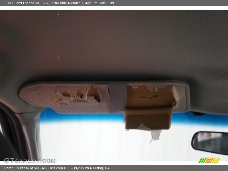True Blue Metallic / Medium Dark Flint 2003 Ford Escape XLT V6