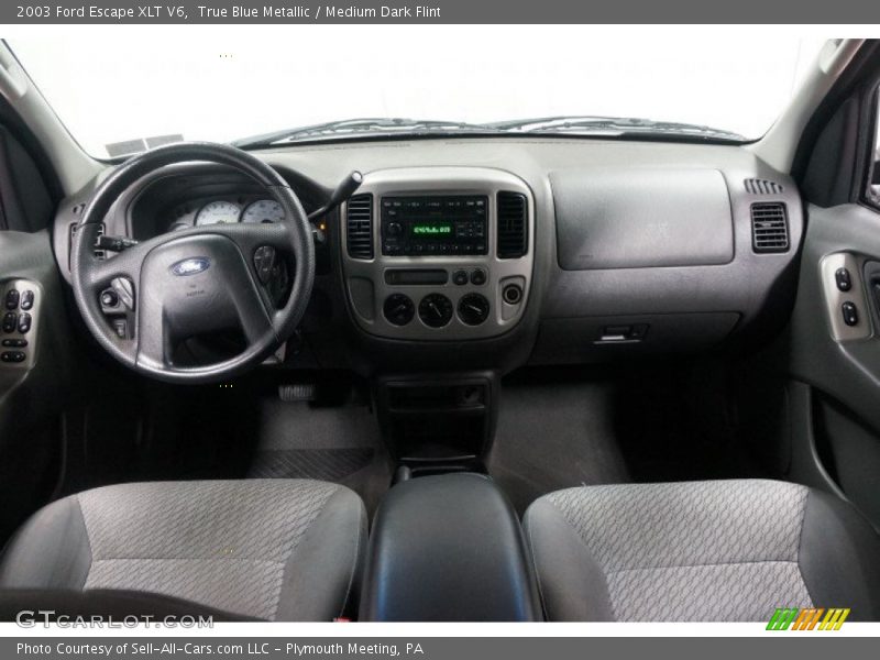 True Blue Metallic / Medium Dark Flint 2003 Ford Escape XLT V6
