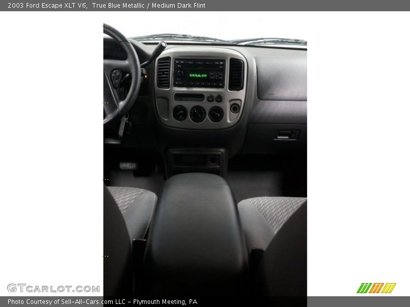 True Blue Metallic / Medium Dark Flint 2003 Ford Escape XLT V6