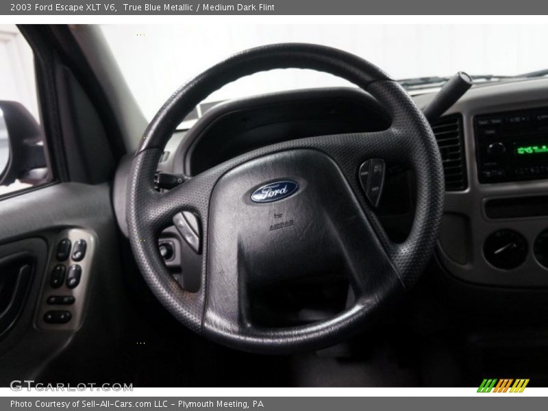 True Blue Metallic / Medium Dark Flint 2003 Ford Escape XLT V6