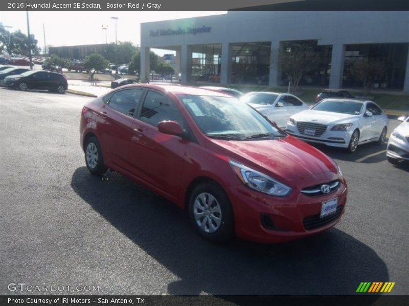 Boston Red / Gray 2016 Hyundai Accent SE Sedan