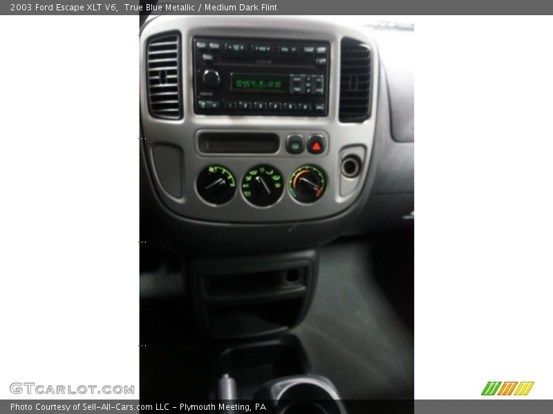 True Blue Metallic / Medium Dark Flint 2003 Ford Escape XLT V6