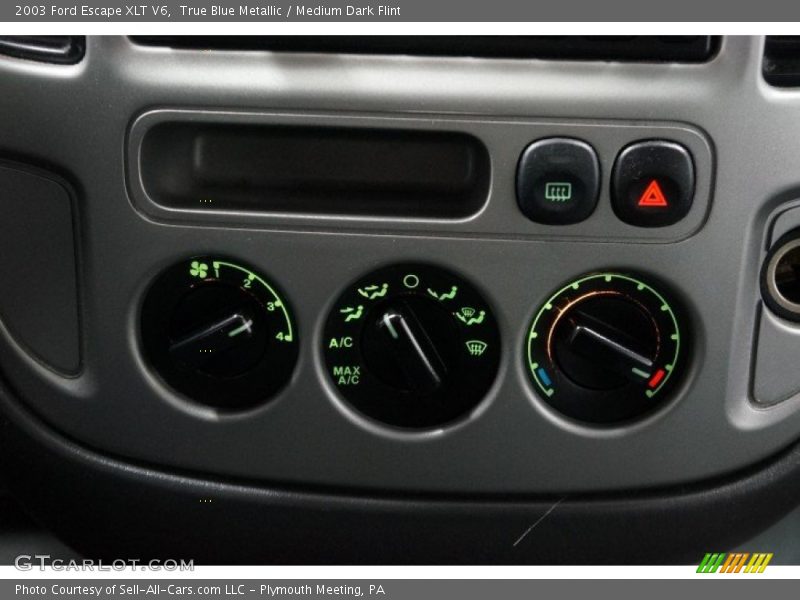 True Blue Metallic / Medium Dark Flint 2003 Ford Escape XLT V6