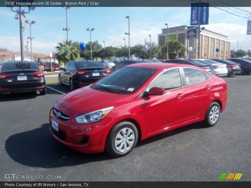 Boston Red / Gray 2016 Hyundai Accent SE Sedan