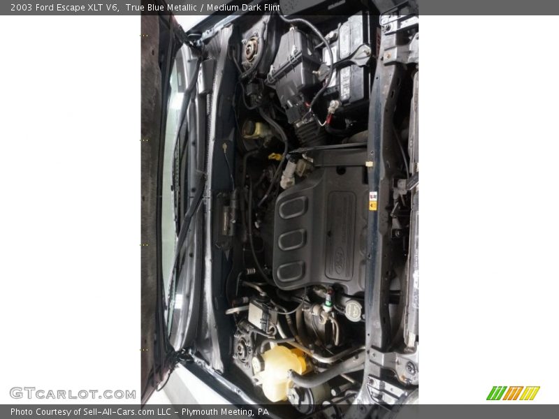 True Blue Metallic / Medium Dark Flint 2003 Ford Escape XLT V6