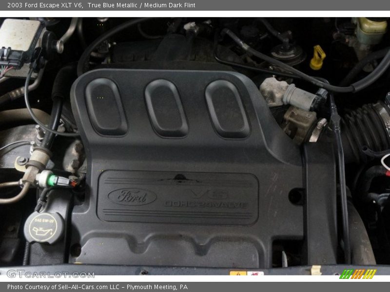 True Blue Metallic / Medium Dark Flint 2003 Ford Escape XLT V6