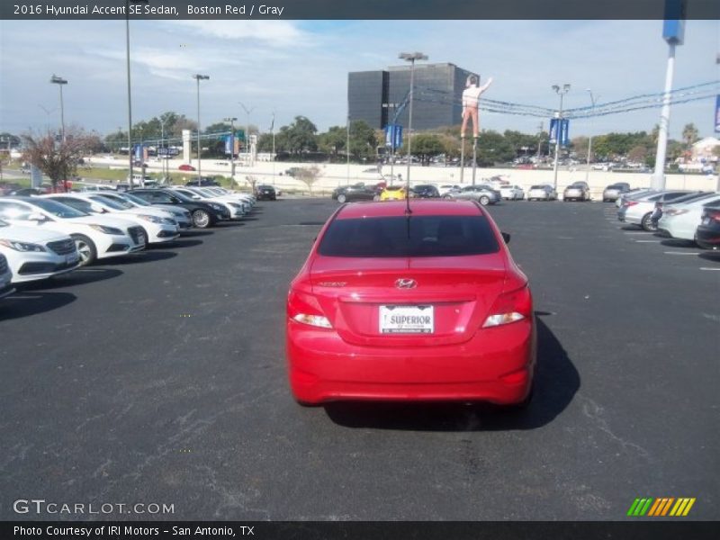 Boston Red / Gray 2016 Hyundai Accent SE Sedan