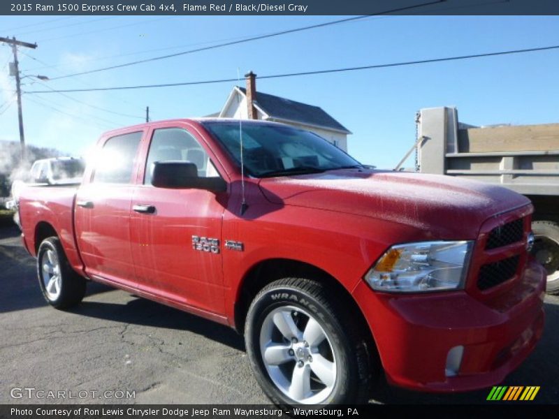 Flame Red / Black/Diesel Gray 2015 Ram 1500 Express Crew Cab 4x4