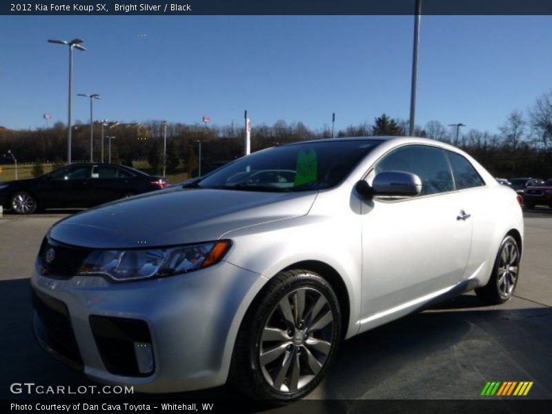 Bright Silver / Black 2012 Kia Forte Koup SX