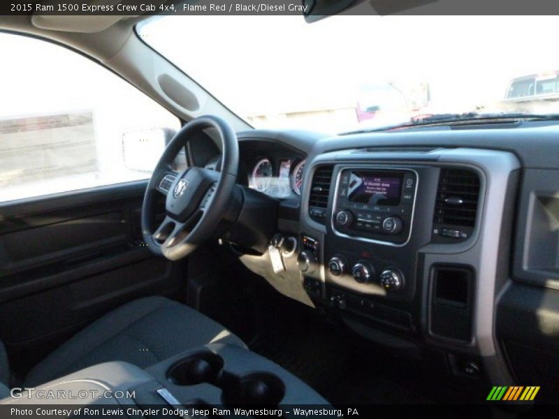 Flame Red / Black/Diesel Gray 2015 Ram 1500 Express Crew Cab 4x4