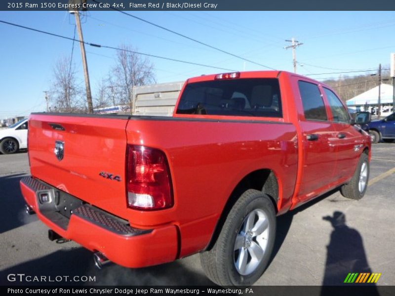 Flame Red / Black/Diesel Gray 2015 Ram 1500 Express Crew Cab 4x4