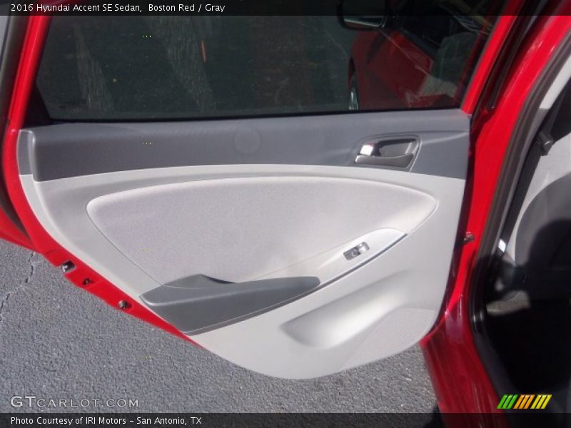 Boston Red / Gray 2016 Hyundai Accent SE Sedan