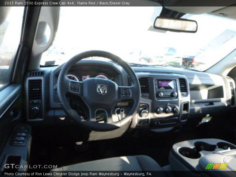 Flame Red / Black/Diesel Gray 2015 Ram 1500 Express Crew Cab 4x4