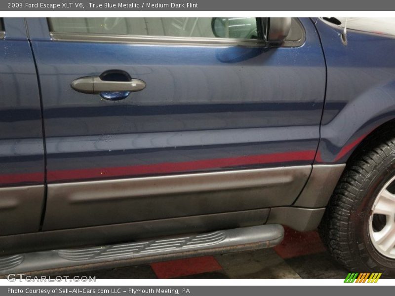True Blue Metallic / Medium Dark Flint 2003 Ford Escape XLT V6