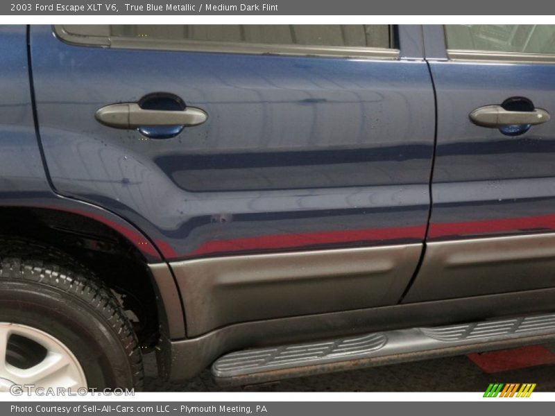 True Blue Metallic / Medium Dark Flint 2003 Ford Escape XLT V6