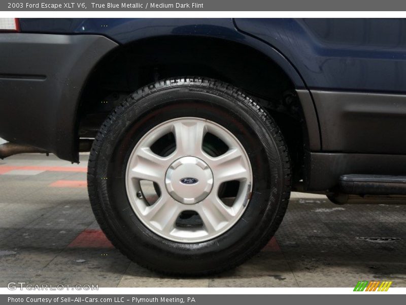 True Blue Metallic / Medium Dark Flint 2003 Ford Escape XLT V6