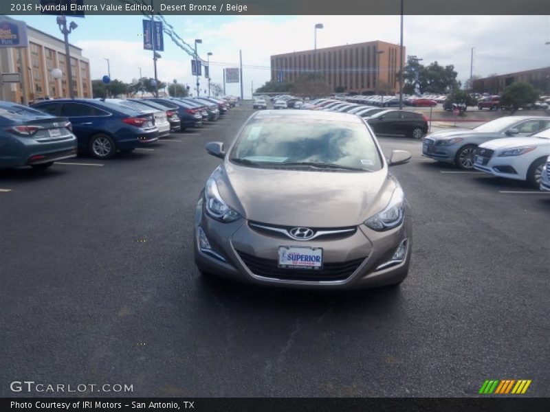 Desert Bronze / Beige 2016 Hyundai Elantra Value Edition