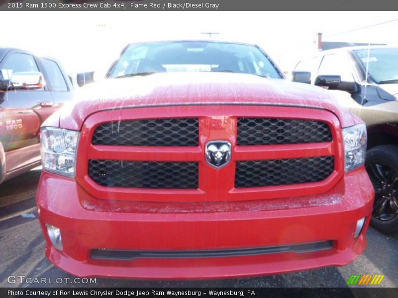 Flame Red / Black/Diesel Gray 2015 Ram 1500 Express Crew Cab 4x4