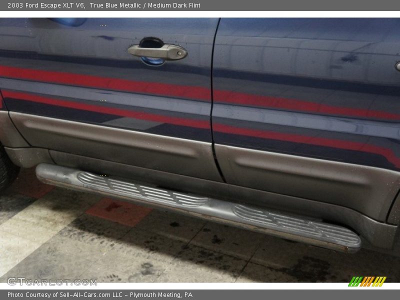 True Blue Metallic / Medium Dark Flint 2003 Ford Escape XLT V6