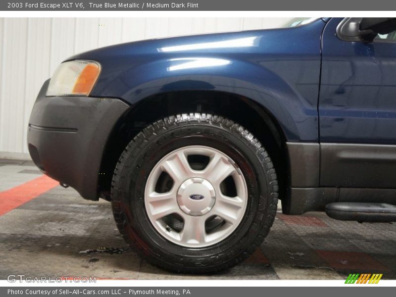 True Blue Metallic / Medium Dark Flint 2003 Ford Escape XLT V6